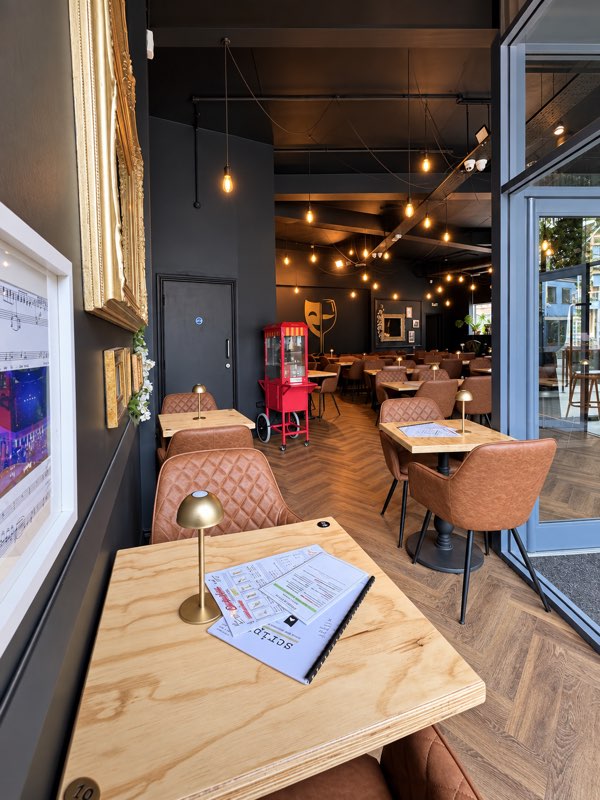 A table in the Stage & Stem bistro